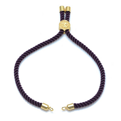 4 Τεμάχια Χονδρική 12 Χρώματα Μαύρο Κόκκινο Σχοινί Ρυθμιζόμενες Αλυσίδες Diy Χειροποίητο Connector Charms Γυναικεία Βραχιόλια Ευρήματα κοσμημάτων