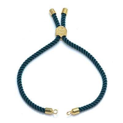 4 Τεμάχια Χονδρική 12 Χρώματα Μαύρο Κόκκινο Σχοινί Ρυθμιζόμενες Αλυσίδες Diy Χειροποίητο Connector Charms Γυναικεία Βραχιόλια Ευρήματα κοσμημάτων