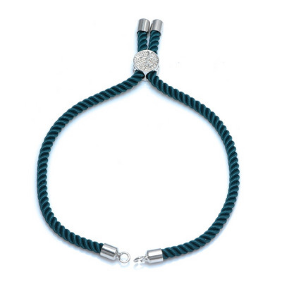 4 Τεμάχια Χονδρική 12 Χρώματα Μαύρο Κόκκινο Σχοινί Ρυθμιζόμενες Αλυσίδες Diy Χειροποίητο Connector Charms Γυναικεία Βραχιόλια Ευρήματα κοσμημάτων