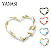 Сърцевидна форма Направи си сам Консумативи за изработка на бижута Цирконови кристали Спирални закопчалки Висулки Аксесоари за изработка на изящни бижута Верижка