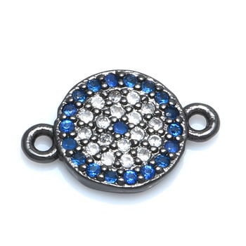 Τουρκικό Μπλε Ελληνικό Evil Eye Connector Charm αξεσουάρ για άνδρες Γυναικεία βραχιόλια Χειροποίητα σκουλαρίκια DIY Making Jewelry Findings