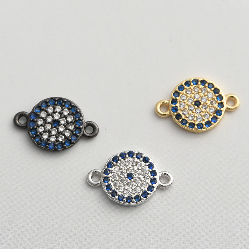 Törökkék Görög Evil Eye Connector Bűbáj Kiegészítők Férfinak Női Karkötők Kézzel készített Fülbevalók Barkácsolás Ékszerek készítése Találatok