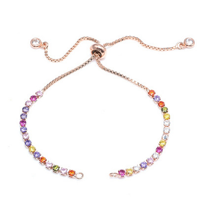 Bakar CZ Infinity Shape 8 slova Charm Connectors Dodaci za žene Narukvica Ogrlica Diy Ručno izrađeni poklon Izrada nakita