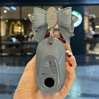 Моден TPU калъф за дистанционен ключ за кола, капак за Mercedes Benz ACESG Class GLA CLA GLK GLC CLS W204 W463 W176 W251 W205 AMG