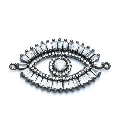 Нов лъскав голям Гърция Evil Eye Charms Конектор Аксесоари за изработка на бижута Гривна Направи си сам Жена Мъж Ръчно изработени бижута Подарък