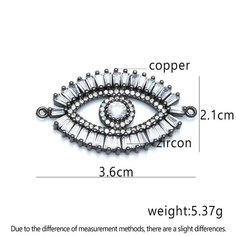 Нов лъскав голям Гърция Evil Eye Charms Конектор Аксесоари за изработка на бижута Гривна Направи си сам Жена Мъж Ръчно изработени бижута Подарък