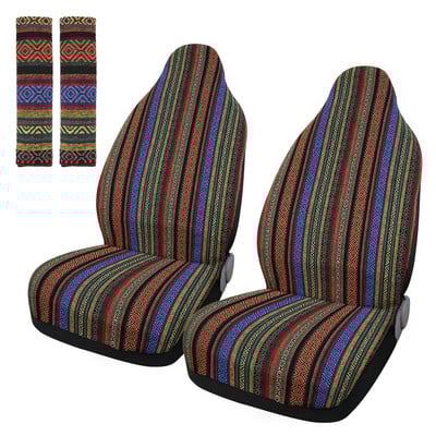 X Autohaux Presvlake za autosjedalice Cijeli set Zaštitna navlaka za automobilska sjedala u etničkom stilu Presvlake za automobilska sjedala Univerzalne u godišnjim dobima