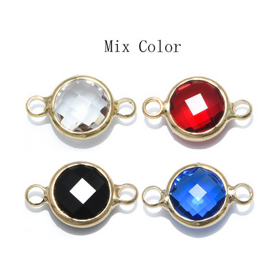 10 bucăți 15 culori Conectori de cristal Charms Accesorii pandantiv pentru realizarea de bijuterii DIY Colier Cercei Constatări