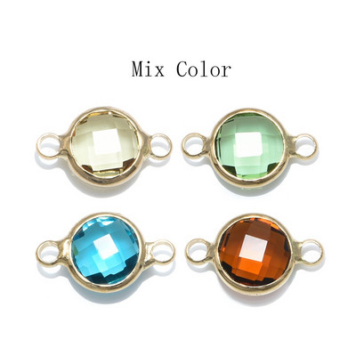 10 bucăți 15 culori Conectori de cristal Charms Accesorii pandantiv pentru realizarea de bijuterii DIY Colier Cercei Constatări
