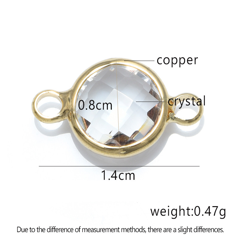 10 bucăți 15 culori Conectori de cristal Charms Accesorii pandantiv pentru realizarea de bijuterii DIY Colier Cercei Constatări