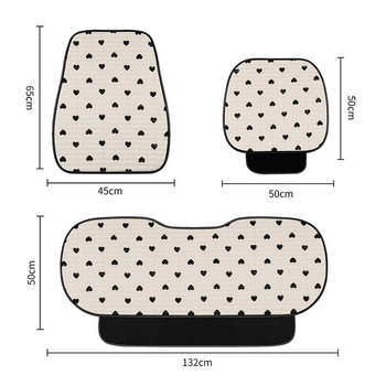 New Cartoon Love Bear Stripe Car Cushion 1Pc Модна памучна дишаща проста калъфка за възглавница Дамски сладки аксесоари за интериор на кола