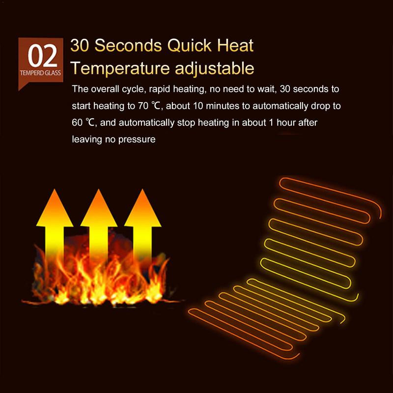 Autóülés fűtőbetét elektromos fűtés Üléspárna huzatok 12V téli autóülés melegítő szivargyújtóval belső kiegészítők