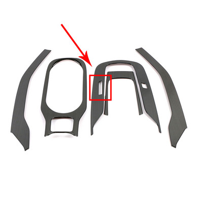Za Toyotu Corollu 2019 2022 Ploča mjenjača Držač čaše za vodu Poklopac Obloga od nehrđajućeg čelika Naljepnica od ugljičnih vlakana Srebrno crna