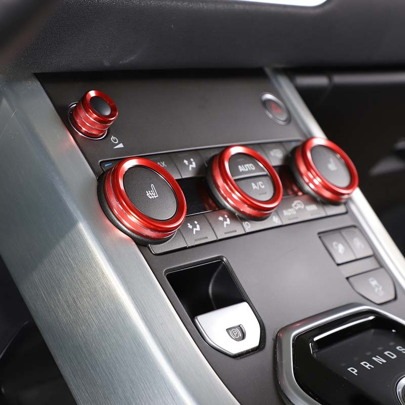 2012–2018 m. „Land Rover Evoque“ oro kondicionieriaus garsumo rankenėlės žiedas, aliuminio lydinio šiluminio valdymo jungiklis, automobilio priedai