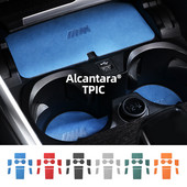 Вътрешна облицовка от алкантара за BMW G20 G21 G22 Car Water Cup Mat Неплъзгаща се подложка за чаша Безжично зарядно Декоративни автомобилни аксесоари
