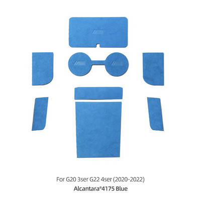 Вътрешна облицовка от алкантара за BMW G20 G21 G22 Car Water Cup Mat Неплъзгаща се подложка за чаша Безжично зарядно Декоративни автомобилни аксесоари