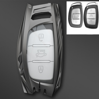 Автомобилен ключодържател от цинкова сплав Калъф, държач за Hyundai Tucson Santa Fe Rena Sonata Elantra Creta Ix35 Ix45 I10 I30 I40 Аксесоари
