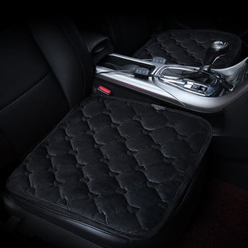 Нов 12V отопляем черен плюшен калъф за столче за кола, възглавница, зимен нагревател, по-топъл контрол на температурата, електрическо отопление, подложка за седалка