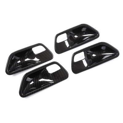 Carbon Fiber Look autós ajtókilincs borítások kárpit BMW 3 4 sorozathoz F30 F34 3GT belső autótartozékok ABS ezüst