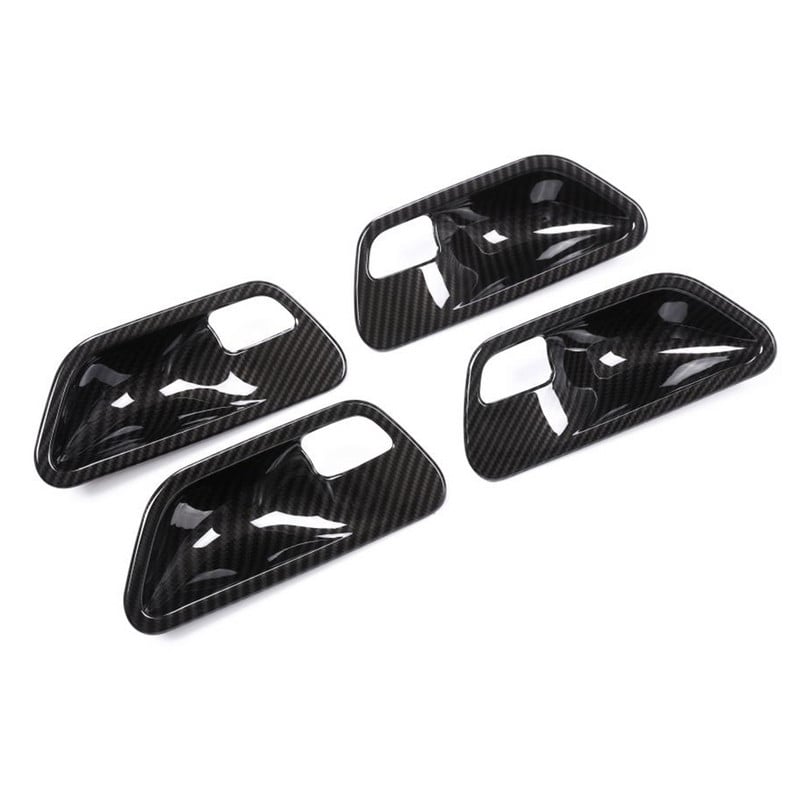 Carbon Fiber Look autós ajtókilincs borítások kárpit BMW 3 4 sorozathoz F30 F34 3GT belső autótartozékok ABS ezüst
