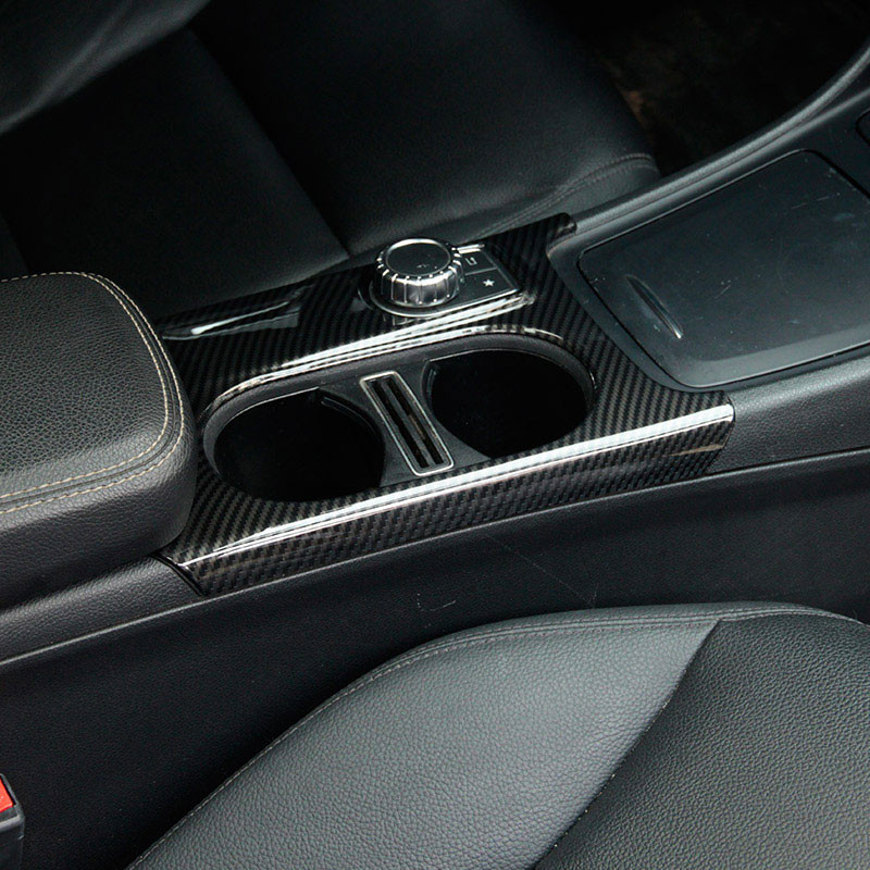 Skirta Mercedes Benz A klasė GLA CLA C117 W117 W176 X156 AMG ABS sidabrinis automobilio puodelio laikiklio dangtelis Apdailos lipdukas Automobilių priedai LHD RHD