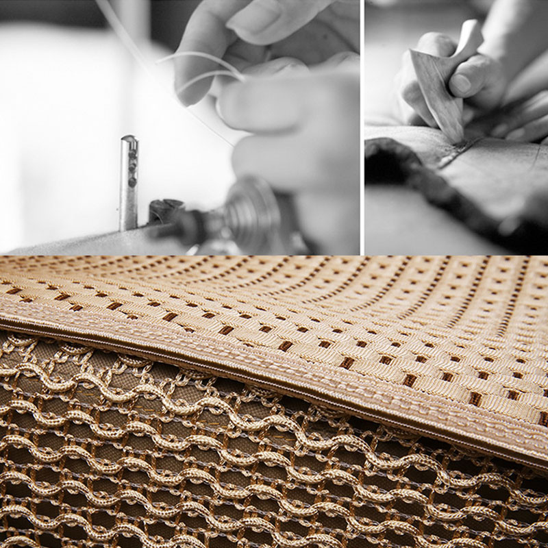 KANGLIDA automobilių sėdynių užvalkalai automobilinėms kėdutėms Rankomis austas ledinis šilko priekinis automobilio sėdynės užvalkalas Vasarinis universalus automobilio sėdynės pagalvėlė 1vnt.