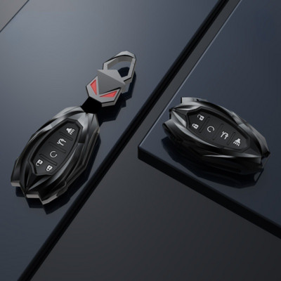 Alloy Car Key Fob Cover Case Holder Shell за Chevrolet Chevy Camaro Cruze Malibu Sonic Volt Tracker Spark Bolt Trax Аксесоари