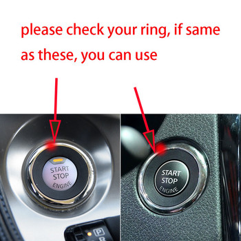 Бутон за запалване на ключ за кола, бутон за спиране, пръстен, стикер за Nissan Qashqai J11 Juke Lafesta Murano X-Trail