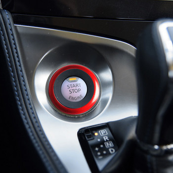 Αυτοκόλλητο δαχτυλιδιού με μπουτόν εκκίνησης με κλειδί αυτοκινήτου για Nissan Qashqai J11 Juke Lafesta Murano X-Trail