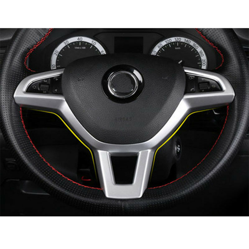 Dekorativni okvir za volan automobila Obloga ploče za Škoda Kodiaq Octavia A7 Rapid Yeti Superb Kamiq FABIA
