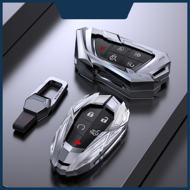 Könnyűfém autós kulcstartó toktartó Cadillac ATS-L XTS XT5 CTS CT4 CT5 CT6 C8 Corvette ATS 28T SRX Escalade 2015 tartozékokhoz