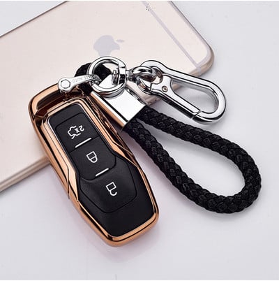 TPU maska za ključeve automobila, torba, zaštita, školjka, držač kože za Ford Fusion Mondeo Mustang F-150 Explorer Edge 2015 2016 2017 2018