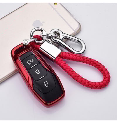 TPU maska za ključeve automobila, torba, zaštita, školjka, držač kože za Ford Fusion Mondeo Mustang F-150 Explorer Edge 2015 2016 2017 2018