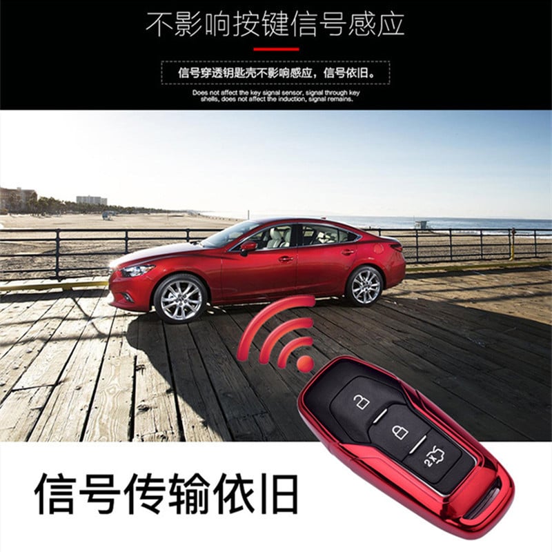 TPU maska za ključeve automobila, torba, zaštita, školjka, držač kože za Ford Fusion Mondeo Mustang F-150 Explorer Edge 2015 2016 2017 2018