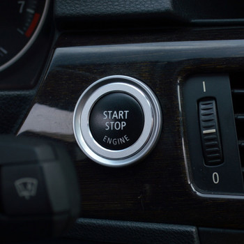 Διακοσμητικά αυτοκόλλητα για το κάλυμμα του κουμπιού Start Stop κινητήρα για BMW Σειρά 3 M3 E90 E91E92 E93 320i 330i 335i Coupe Διακοσμητικό δαχτυλίδι