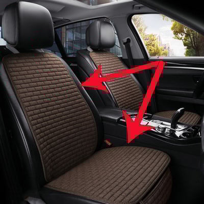 Luamaty luksusauto istme kate eesmine tagumine seljatugi linane istmekaitse padi auto istmepadi kaitse padi autokatte matt