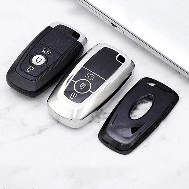 Automobilių raktų pakabukai Fob dangtelio dėklo laikiklio korpusas, skirtas Ford Fusion Mondeo Mustang Explorer Edge EcoSport, skirtas Lincoln Mondeo MKC MKZ MKX