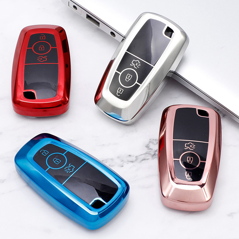 Automobilių raktų pakabukai Fob dangtelio dėklo laikiklio korpusas, skirtas Ford Fusion Mondeo Mustang Explorer Edge EcoSport, skirtas Lincoln Mondeo MKC MKZ MKX