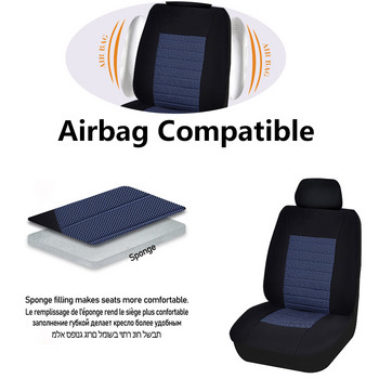 AUTO PLUS Калъфи за автомобилни седалки Съвместими с въздушна възглавница 2022 г. НОВ дизайн Универсален размер, подходящ за повечето микробуси Отделно жакардово столче за кола