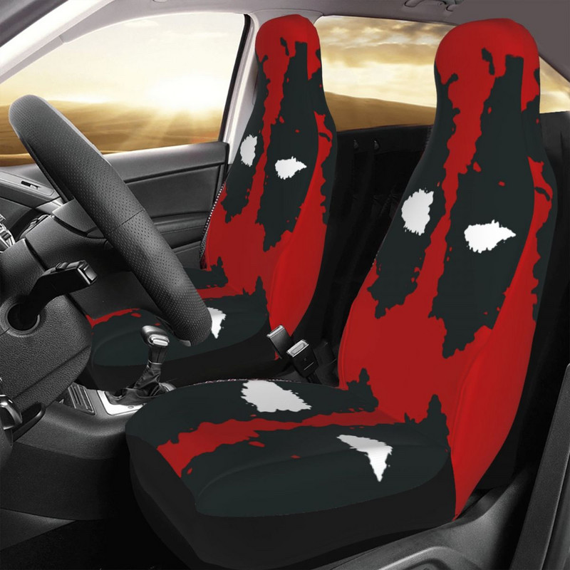 Bad Superhero Deadpool univerzális autósülés huzat négy évszakhoz SUV Hero Vicces, boldog piros autósülés szőnyeg Fiber Hunting