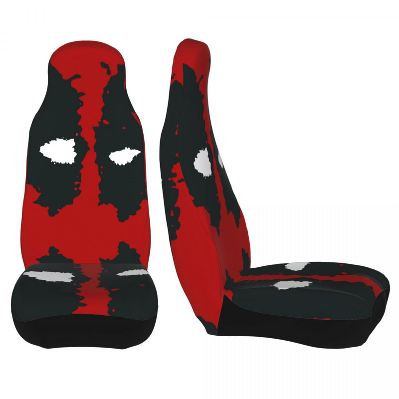Bad Superhero Deadpool univerzális autósülés huzat négy évszakhoz SUV Hero Vicces, boldog piros autósülés szőnyeg Fiber Hunting