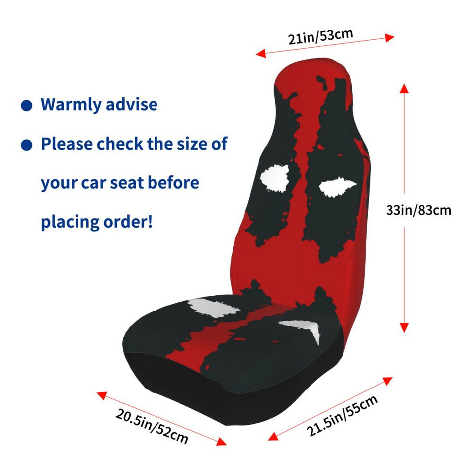 Bad Superhero Deadpool Universal Car Seat Cover Four