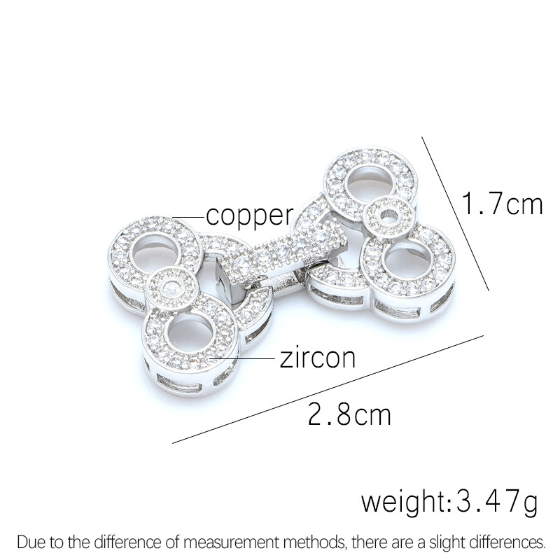 Kopča za izradu nalaza za nakit DIY biseri, narukvice, ogrlice, kopče, mikro popločani cirkon, kamenčić, bakar, metal