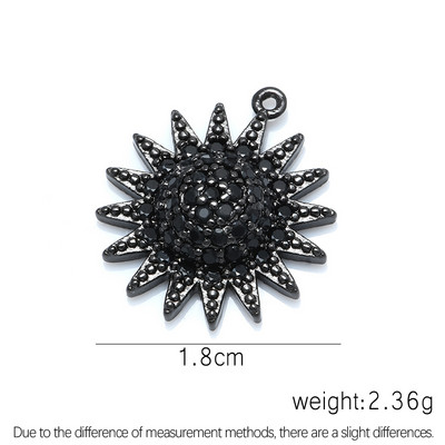 Black Sun Flower Charms Medálok Kiegészítők Férfiak Női Fülbevalók Ékszerek Ékszerkészítés Találatok