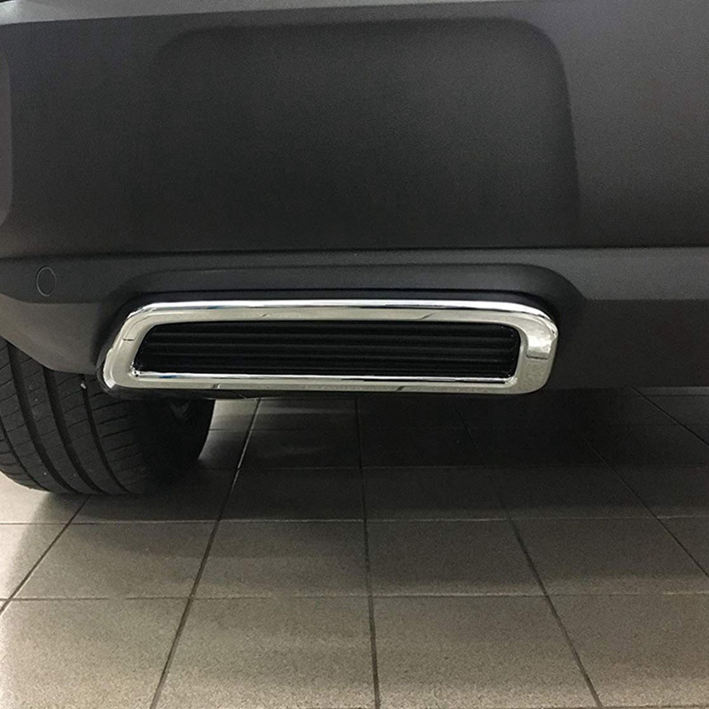για Peugeot 3008 4008 5008 Allure 17-22 ABS Πίσω σιγαστήρας αυτοκινήτου Κάλυμμα σωλήνα εξάτμισης Κάλυμμα σωλήνα εξάτμισης Αυτοκόλλητα αξεσουάρ αυτοκινήτου