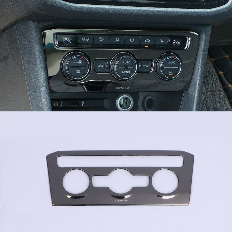 szénszálas Car Center Control klíma kapcsoló gombkeret Volkswagen Tiguan Vw 2017 2018 2019 2020 2021 2022 burkolatokhoz
