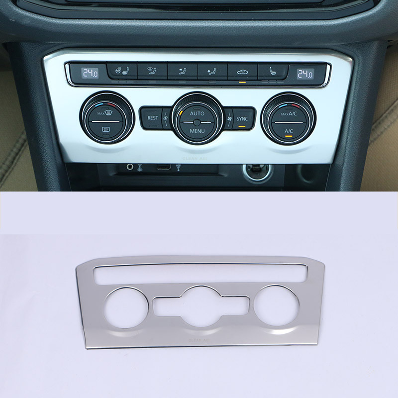 szénszálas Car Center Control klíma kapcsoló gombkeret Volkswagen Tiguan Vw 2017 2018 2019 2020 2021 2022 burkolatokhoz