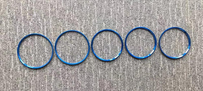 Διακοσμητικό δαχτυλίδι εξόδου εξαερισμού κλιματιστικού 5 τμχ για Mercedes Benz W176 W246 C117 X156 AMG Auto Car Chromium Styling