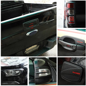 Skirta Ford Ranger Wildtrak T6 T7 T8 2012-22 Auto Styling ABS Matinė juoda Automobilio kėbulo puošyba Dangčio formavimas Lipdukas Automobilių priedai