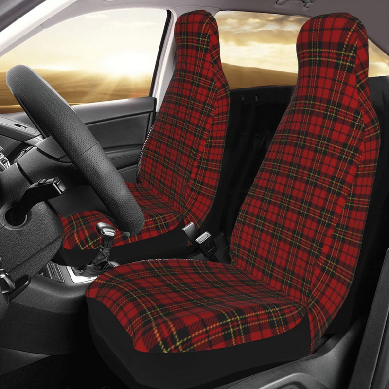 Royal Tartan Karirana navlaka za automobilska sjedala Tekstura Gingham Automobili Navlake za sjedala za automobile Kamioni SUV Dodaci za zaštitu automobila 2PC